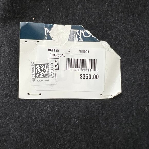 NWT Nautica Men's Classic-Fit Batten Overcoat Black Sz 38R $350 Charcoal Grey - Picture 6 of 7